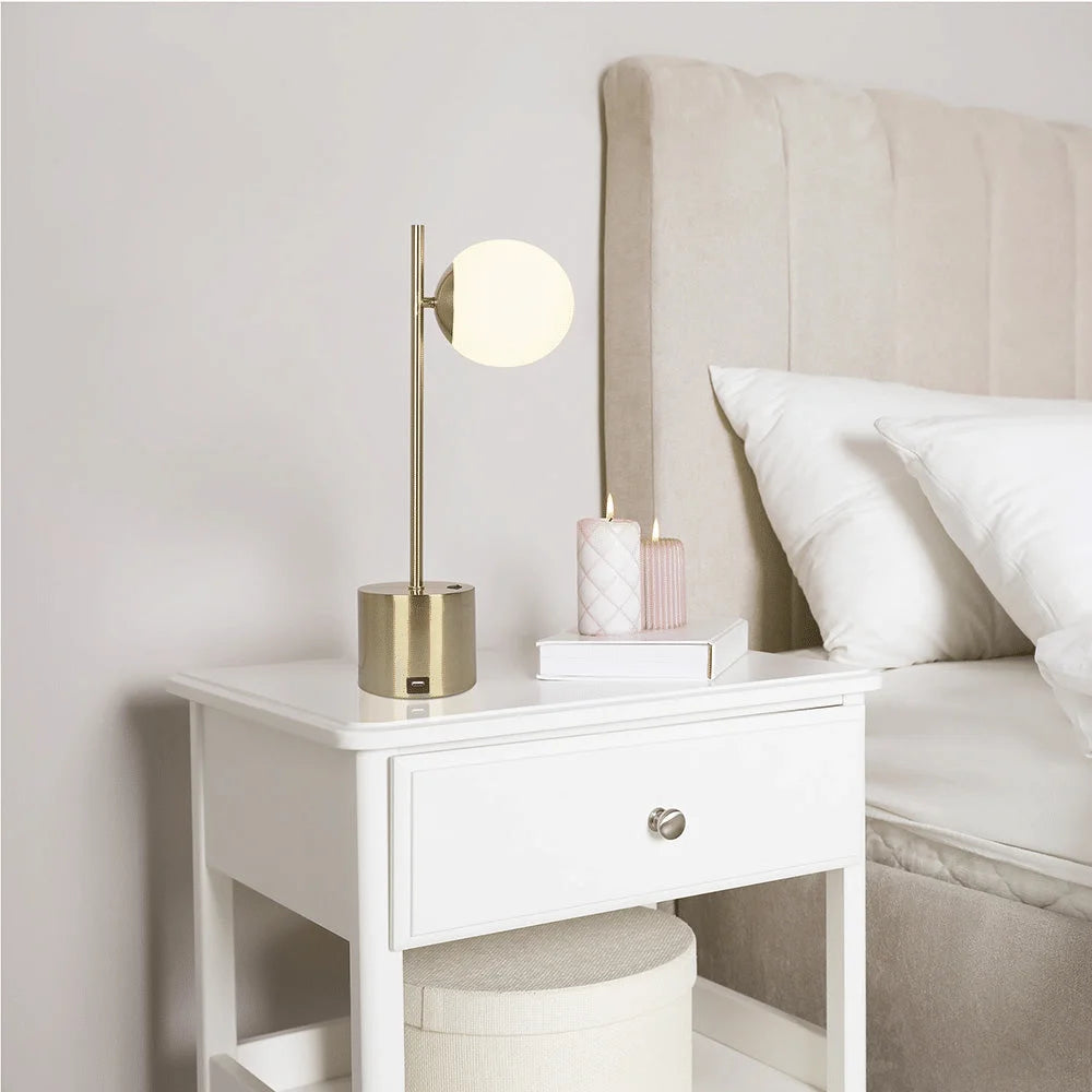 Opeloak Ethereal Modern Brass Metal Table Lamp