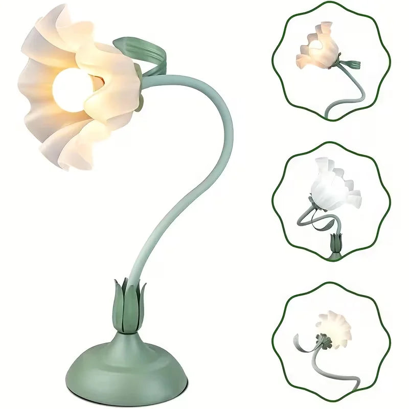 Flower Table Lamp for Bedroom Lighting