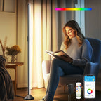 RGBIC LED Corner Floor Light - WiFi & Alexa Controlled