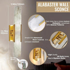 Luxury Alabaster Natural Marble Wall Sconce