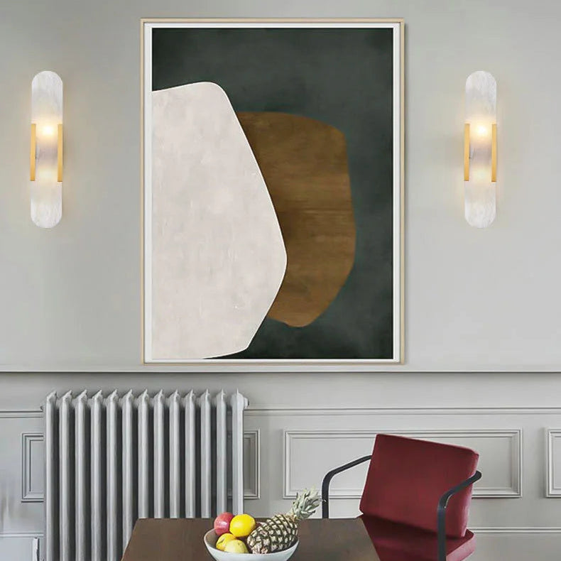 Luxury Alabaster Natural Marble Wall Sconce
