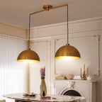 41" Modern Industrial Double Dome Pendant Light
