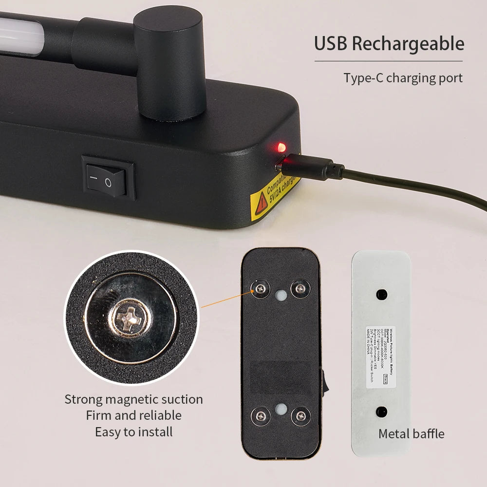 Opeloak Modern Rechargeable LED Wall Sconce