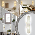Luxury Alabaster Natural Marble Wall Sconce