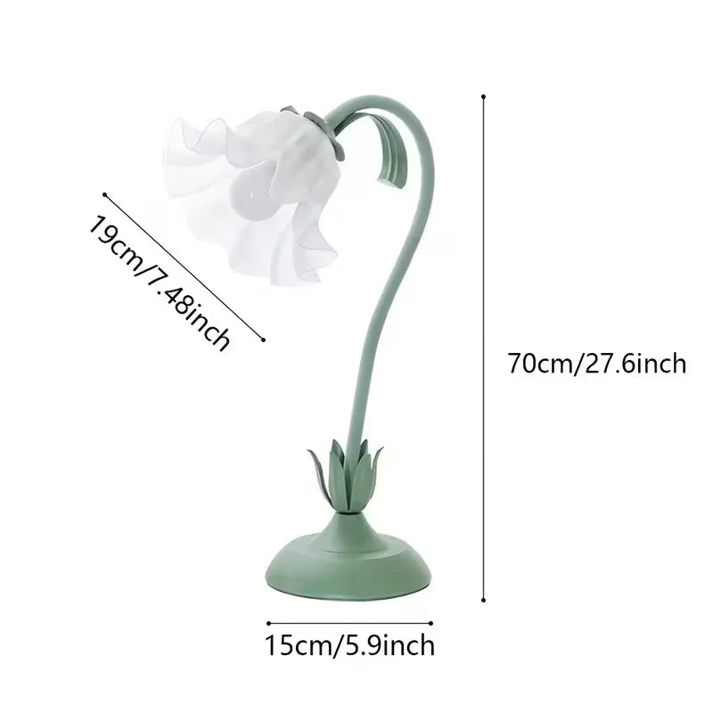 Flower Table Lamp for Bedroom Lighting