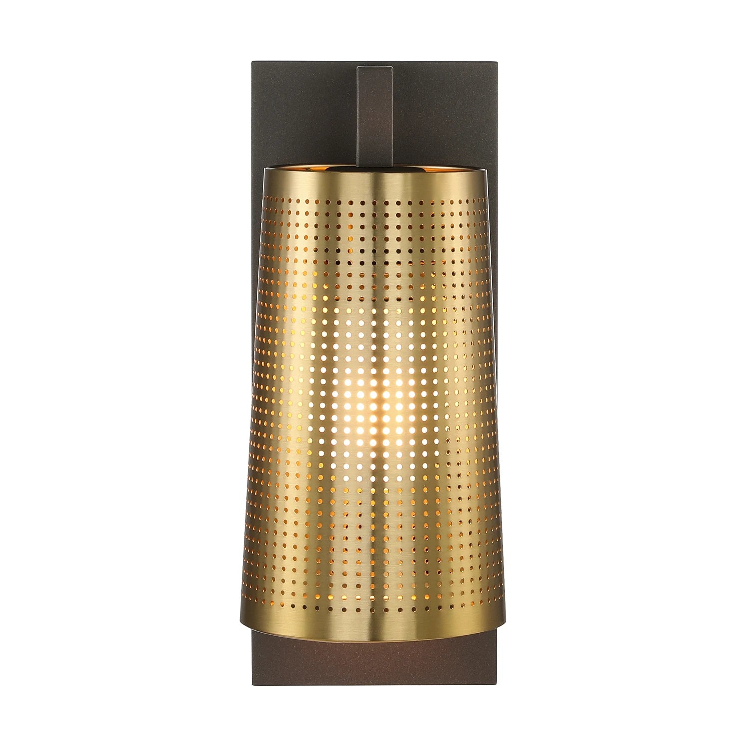 Mid-Century Modern Antique Brass Wall Sconce