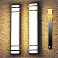 Contemporary Large Outdoor Sconces - 2-Pack