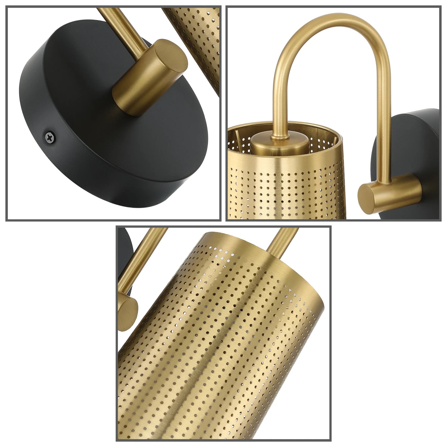 Opeloak Modern Brushed Brass Wall Sconce