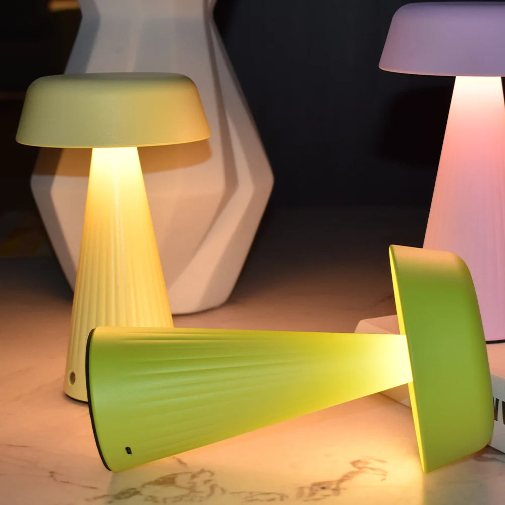 Cordless Mushroom Table Lamp