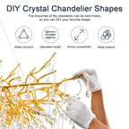Modern Gold Tree Branch Chandelier