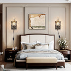 Rustic Farmhouse Plug-in Wall Sconces (Only Supports Plug-in)