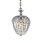 Crystal Pendant Light Round Bowl Shape