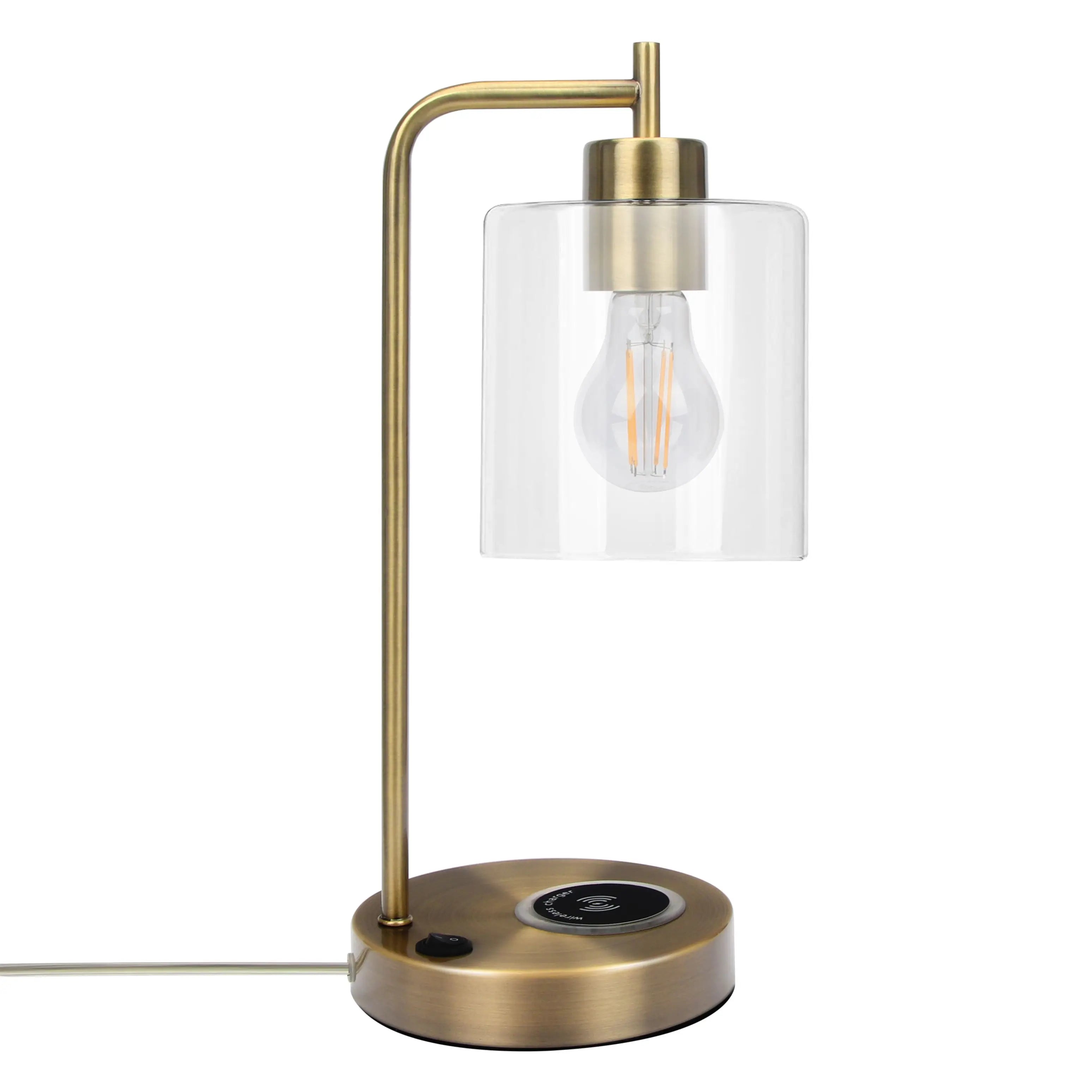 Opeloak Bourget 16" Antique Brass Table Lamp