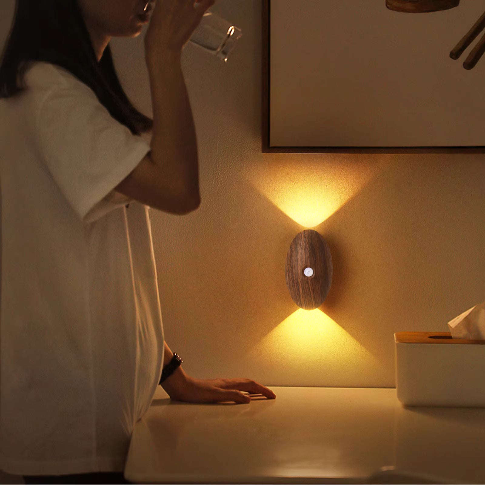 Modern Motion Sensor Bedside Wall Light