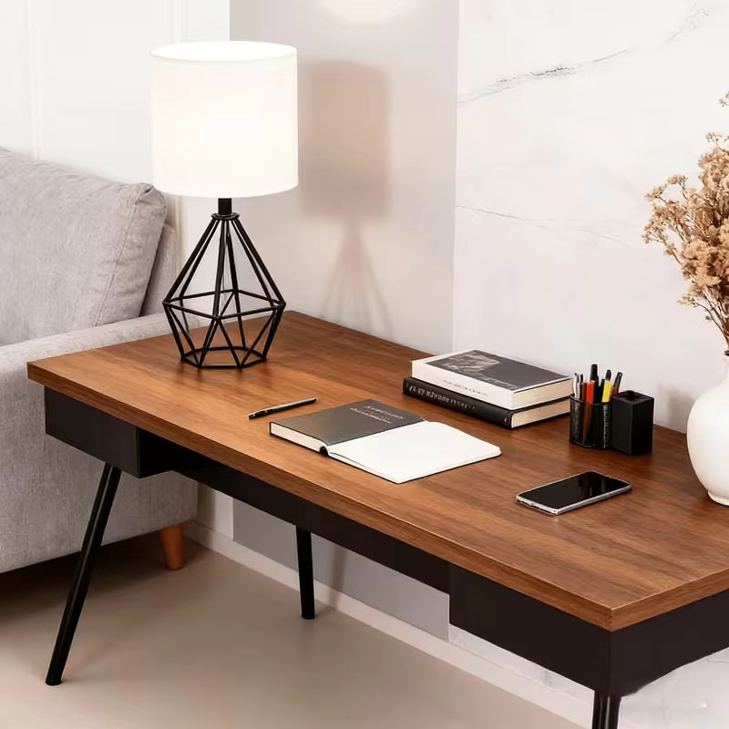 Modern Gold Table Lamp - 14.2" Bedside Night Light