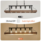 Opeloak 34" Modern Farmhouse Pendant Light