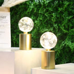 Opeloak Set of 2 Gold Battery Powered Table Lamps