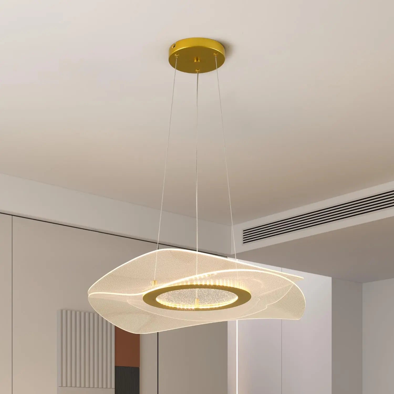 Pendant Light Dimmable Remote Control Chandelier