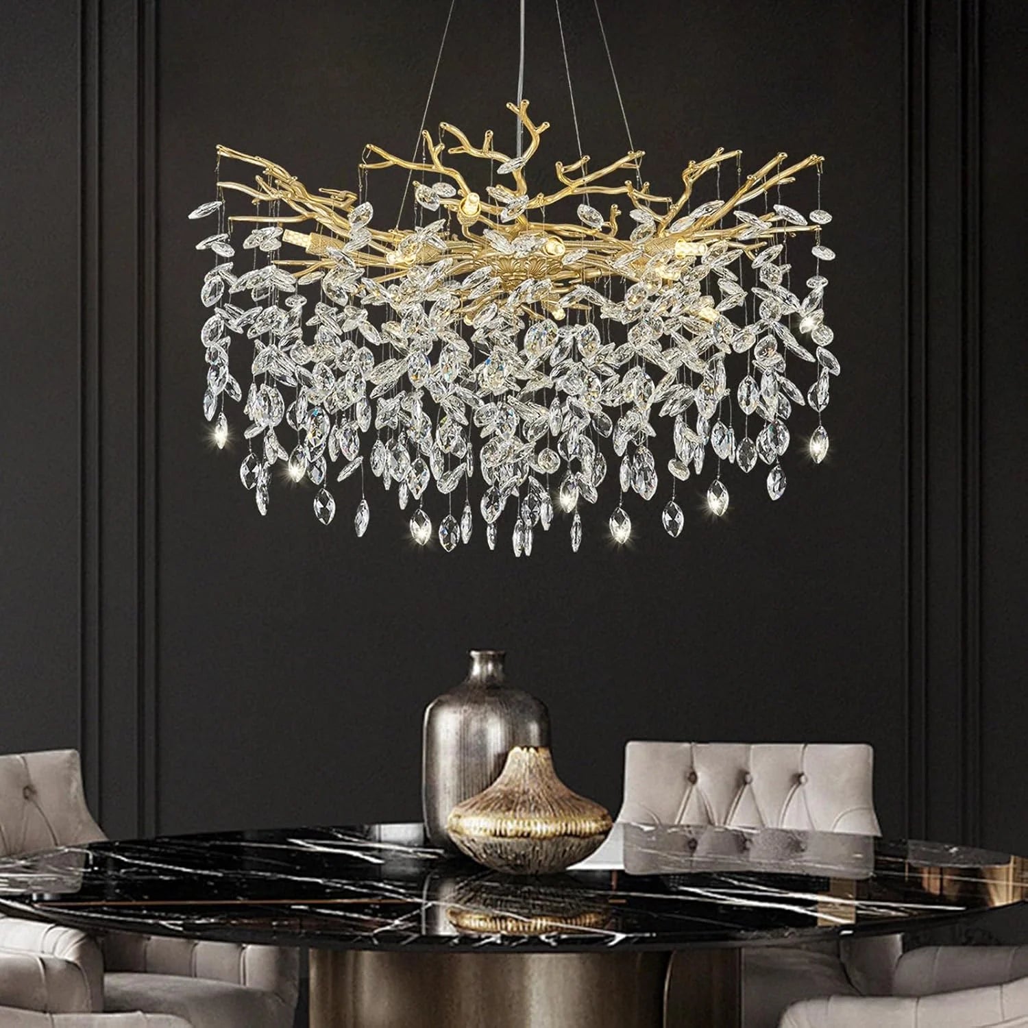 Modern Tree Branch Chandelier Crystal Chandeliers for Dining Room
