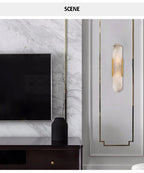 Luxury Alabaster Natural Marble Wall Sconce