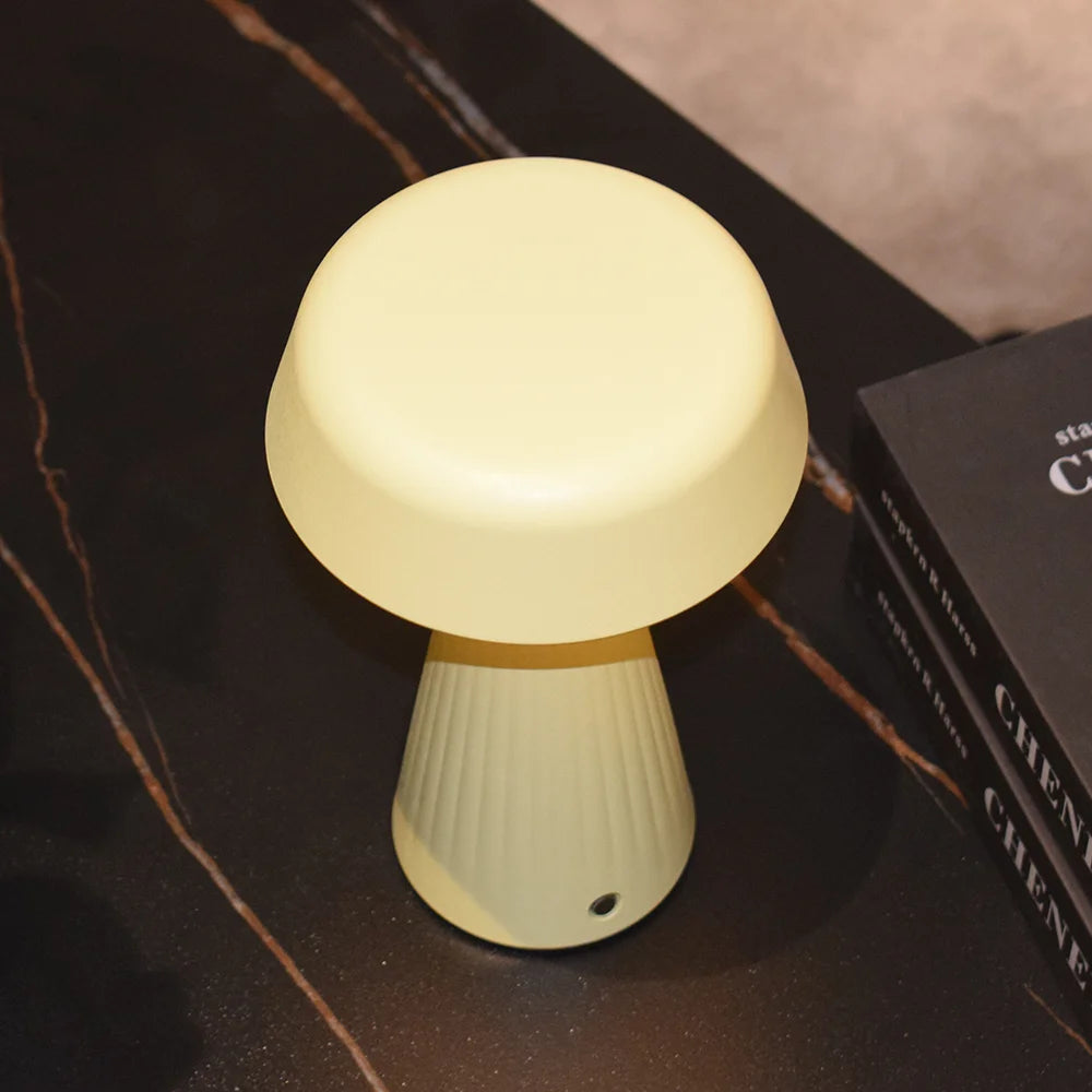 Cordless Mushroom Table Lamp