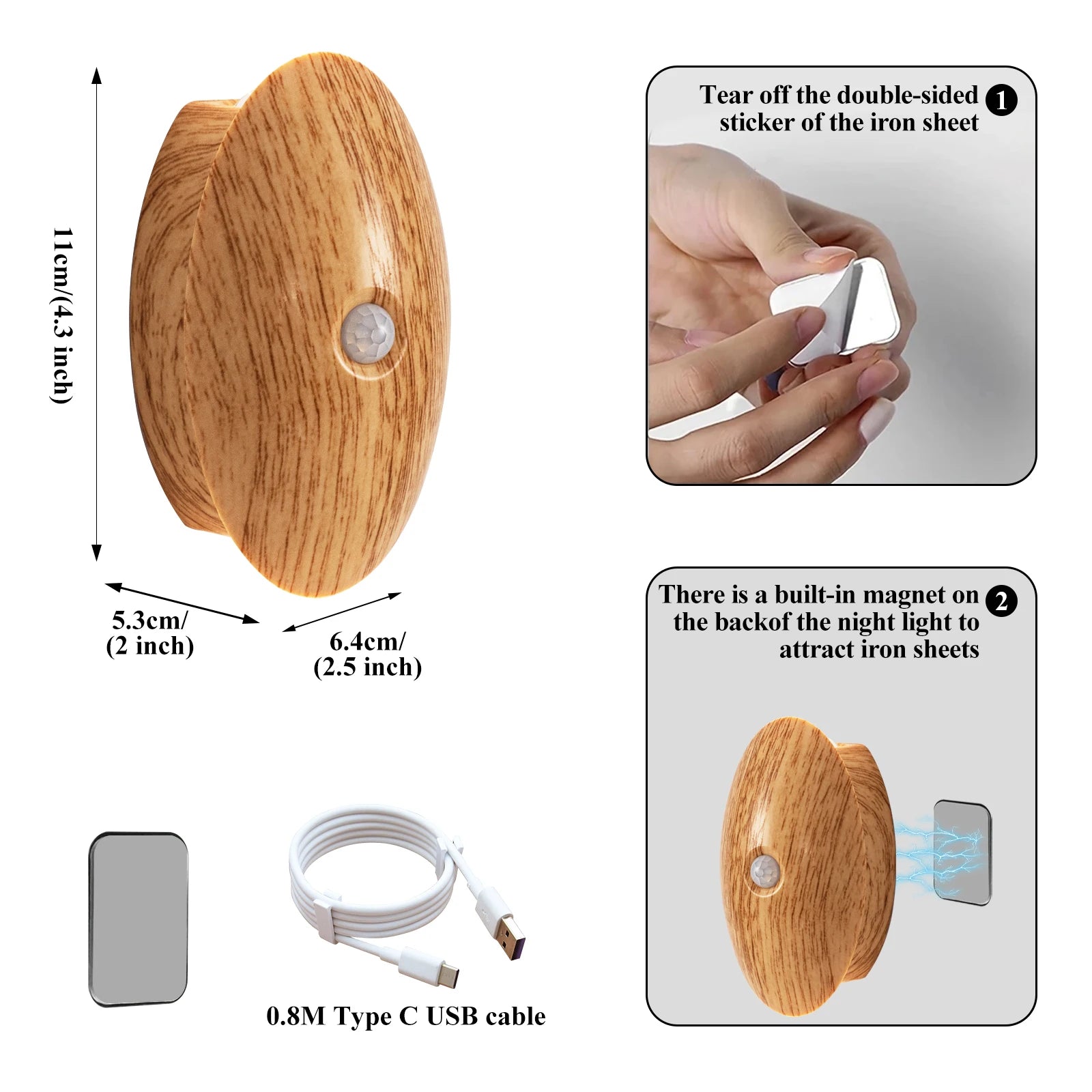 Modern Motion Sensor Bedside Wall Light