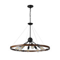Opeloak 32" Rustic Industrial Chandelier