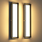 Contemporary Large Outdoor Sconces - 2-Pack