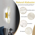 Luxury Alabaster Natural Marble Wall Sconce