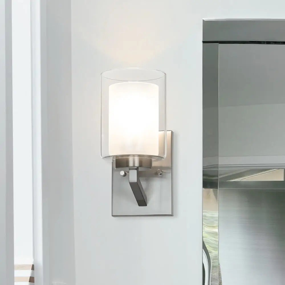 Opeloak Modern Brushed Nickel Wall Sconce