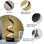 Opeloak Modern Twisted LED Spiral Decorative Table Lamp