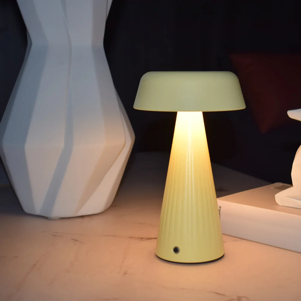 Cordless Mushroom Table Lamp