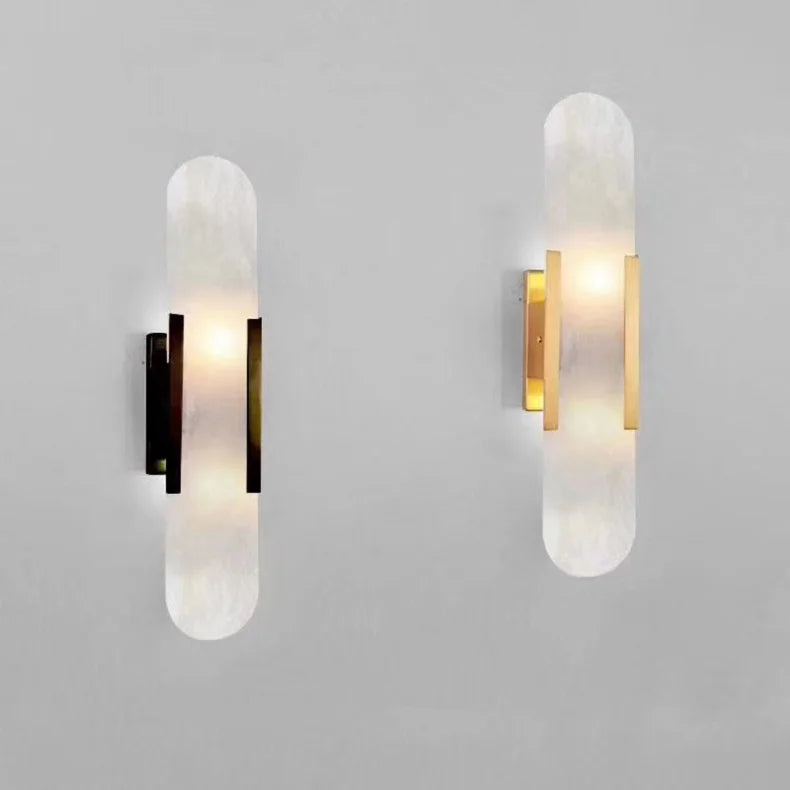 Luxury Alabaster Natural Marble Wall Sconce