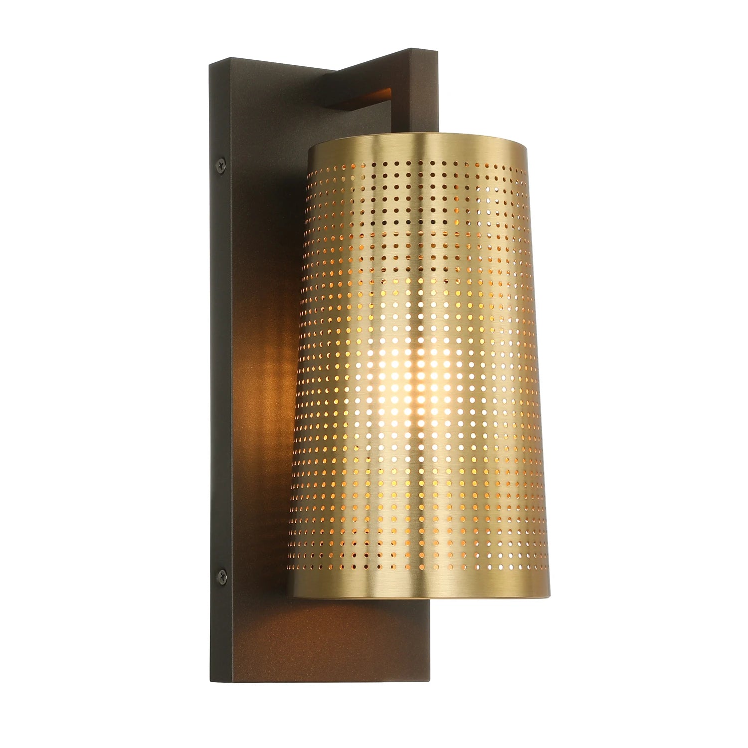 Mid-Century Modern Antique Brass Wall Sconce