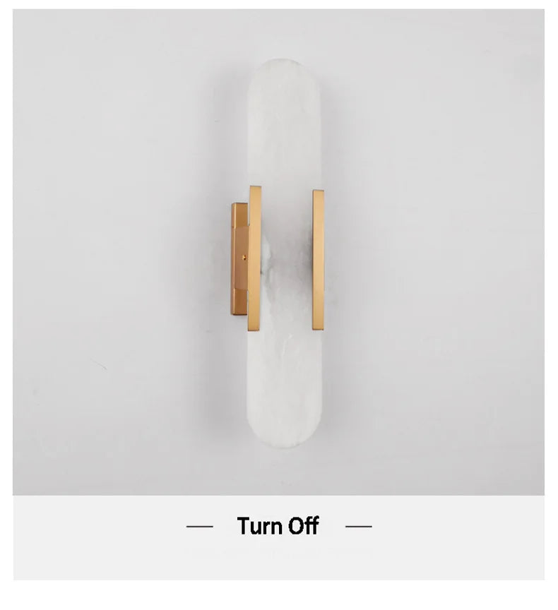 Luxury Alabaster Natural Marble Wall Sconce