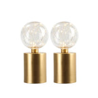 Opeloak Set of 2 Gold Battery Powered Table Lamps