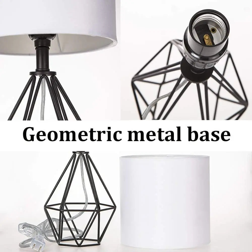 Modern Gold Table Lamp - 14.2" Bedside Night Light