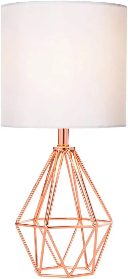 Modern Gold Table Lamp - 14.2" Bedside Night Light