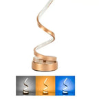 Opeloak Modern Twisted LED Spiral Decorative Table Lamp