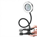 Opeloak Modern Clip-On LED Desk Ring Light with Magnifier