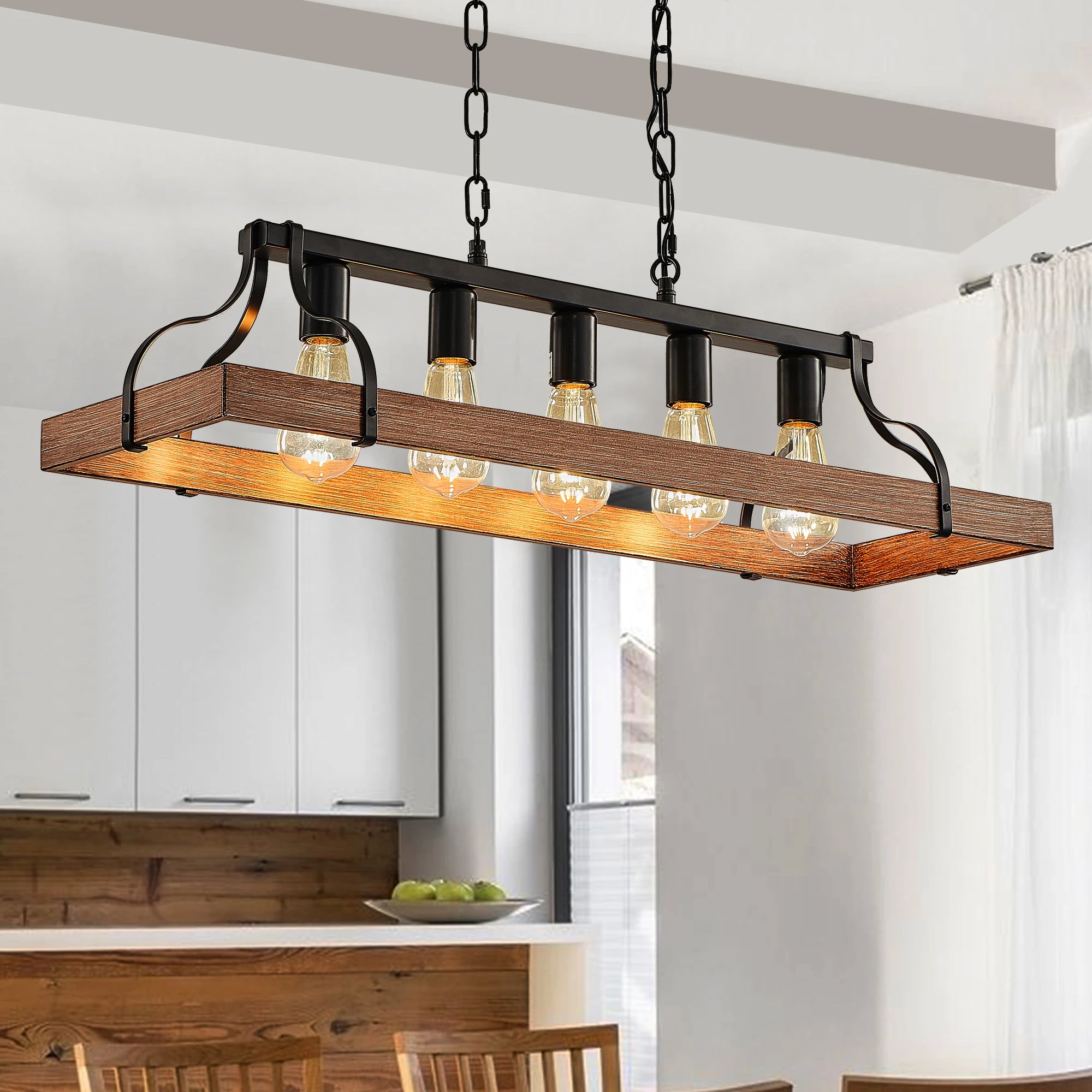 Opeloak 34" Modern Farmhouse Pendant Light