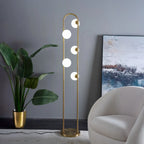 Modern Metal Floor Lamp - Adjustable Corner LED Lamp | OE HOME