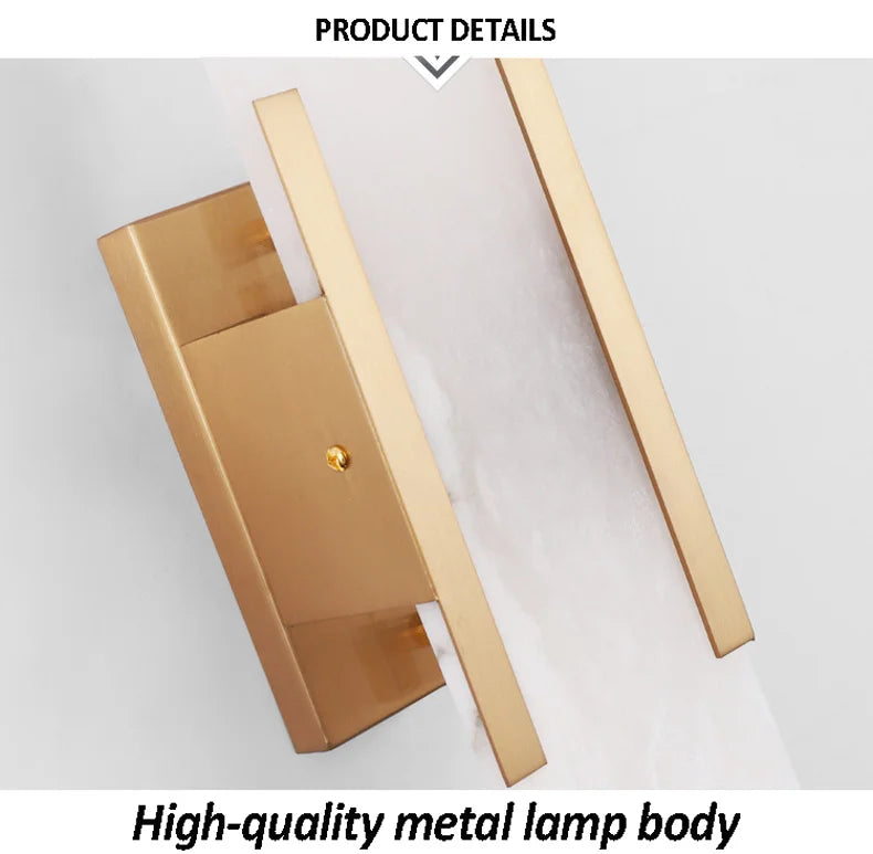 Luxury Alabaster Natural Marble Wall Sconce