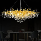 Modern Gold Tree Branch Chandelier