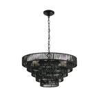 OpeLoak 24" Black Chandelier | 6-Light Boho Pendant