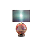 Artie Orb Iridescent Chrome Glass Table Lamp