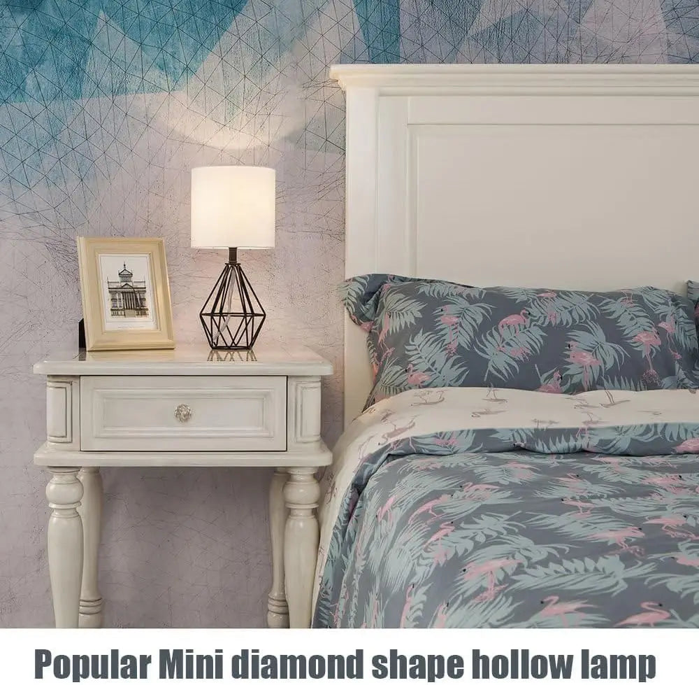 Modern Gold Table Lamp - 14.2" Bedside Night Light