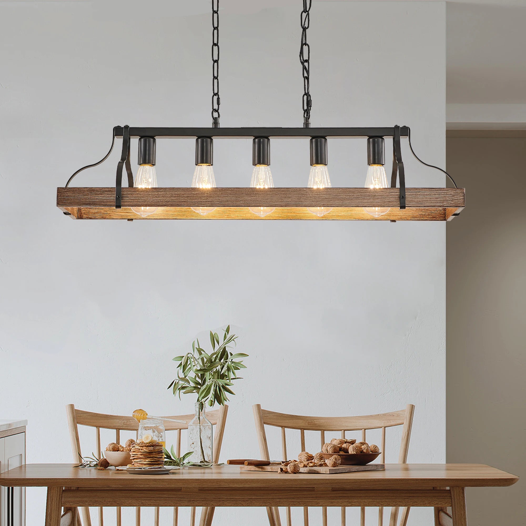 Opeloak 34" Modern Farmhouse Pendant Light