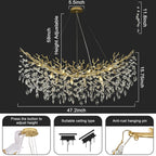Luxury Rectangle Tree Branch Chandelier