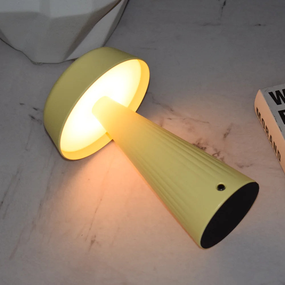 Cordless Mushroom Table Lamp